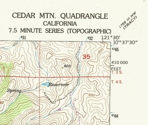Topo: Upper Right Corner of a 7.5 Minute Map