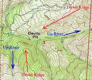 Topo Contour "V" patterns