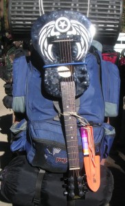 Loaded Backpack with Guitar