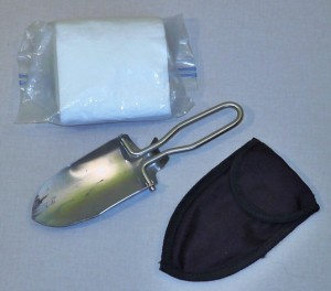 Toilet Trowel and Paper